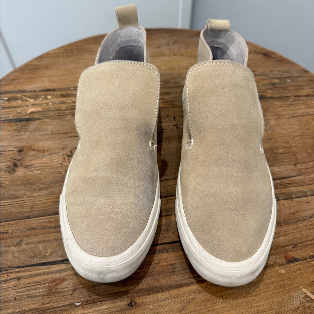 SeaVees Women's Tan Suede Slip-On Sneakers
